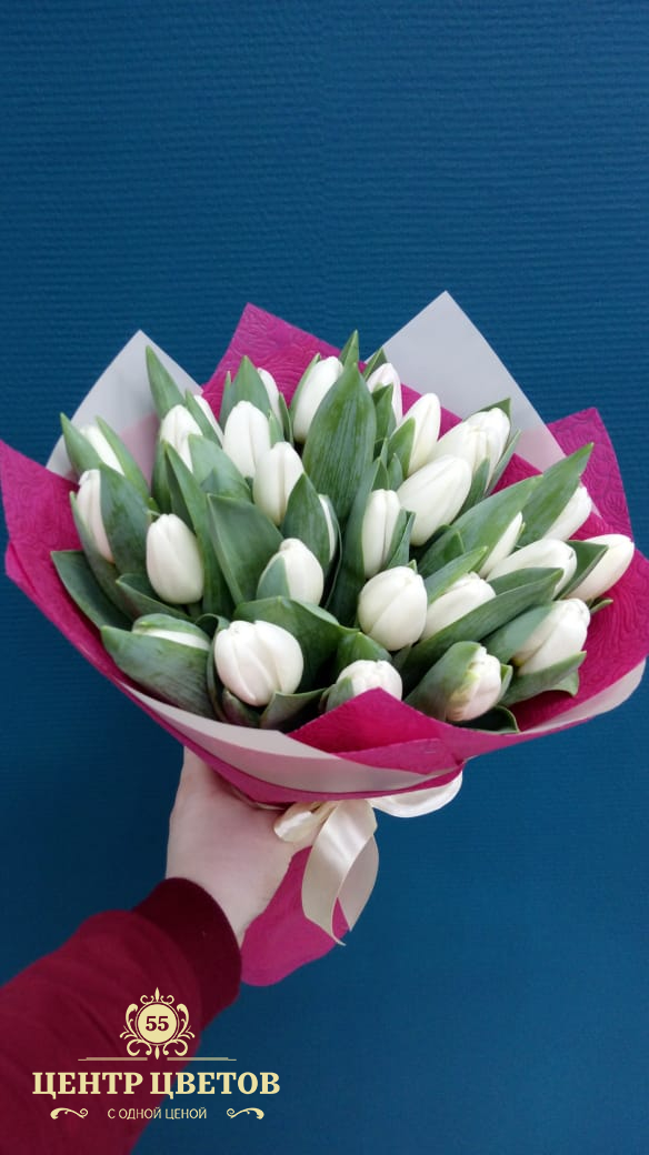 27 тюльпанов букет цветы с бесплатной доставкой в красногорске